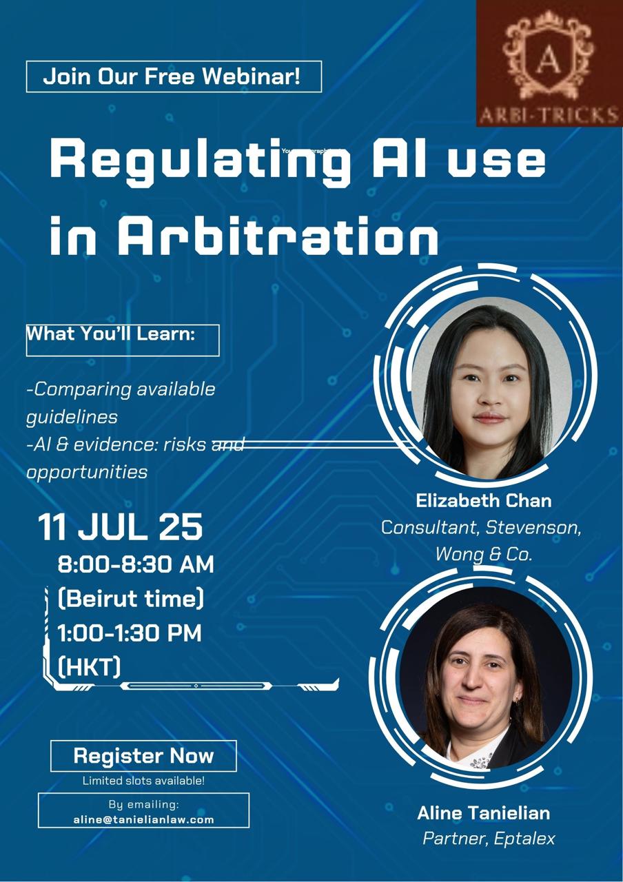 Regulating AI use in arbitration 
